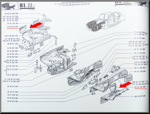 Innerwing headlight part right.