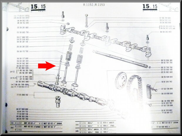 Valve tappet R16 L-TL-GLS