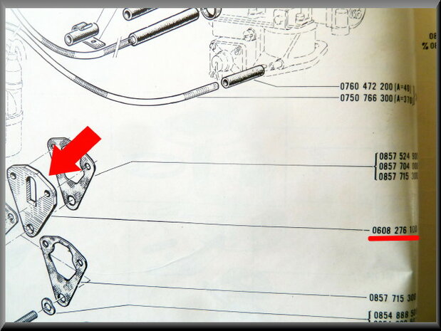 Petrol pump gasket (Bakelite) R16 L-TL.