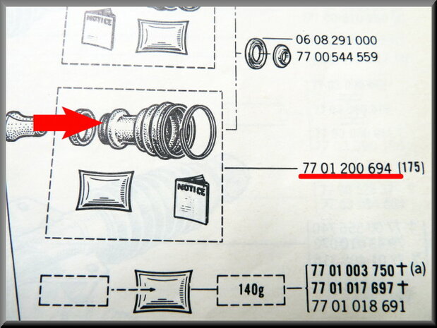 Collar drive shaft, wheel side (Inside diameter: 28mm + 78mm) without clamps..