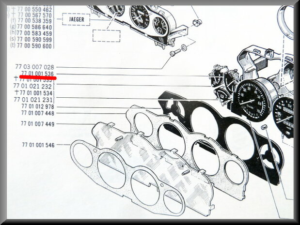 Dashboard gauge coolant temperature R16TX