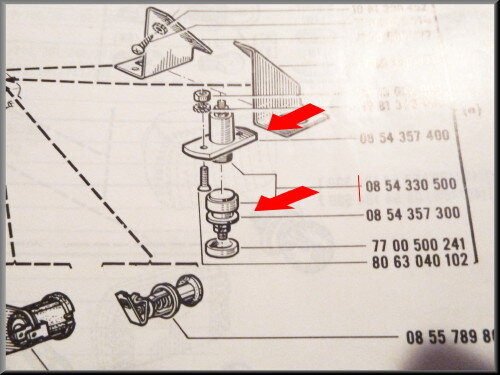 Switch for luggage compartment light.