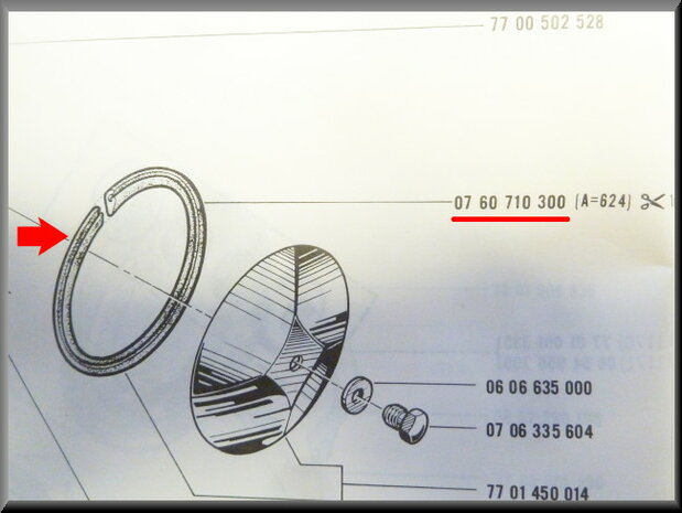 Wieldop rubber R1151-R1152-R1153-R1154 en R1157, R5, R6, R12, R15.