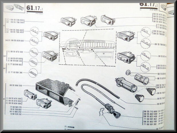 Bouton de commande de chauffage R1150.