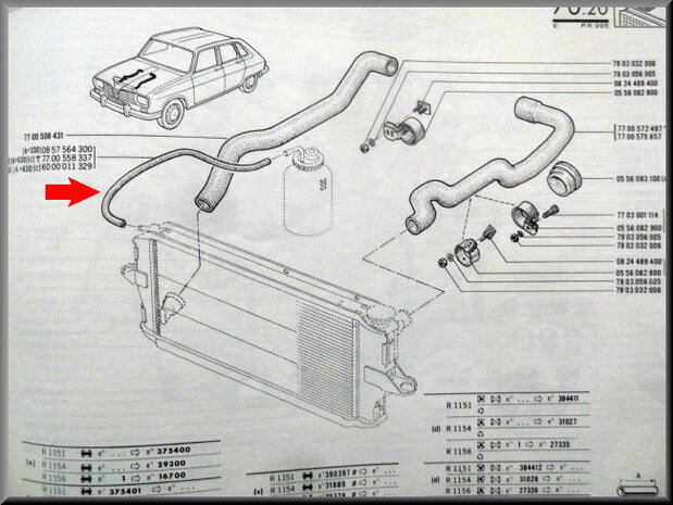 Expansion tank hose.