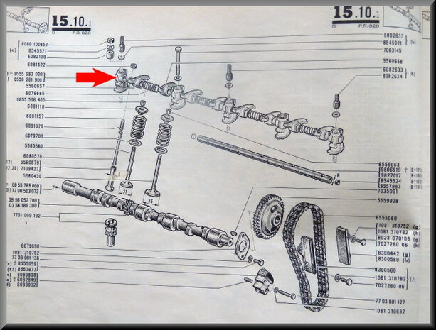 Steun tuimelaaras R16 L -TL