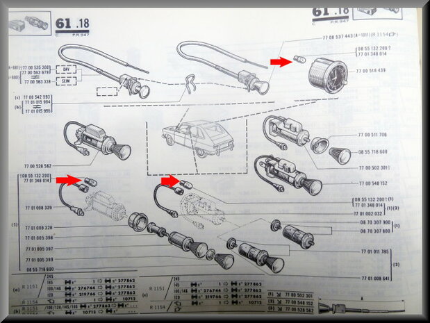 Bulb, various functions (2 Watt).