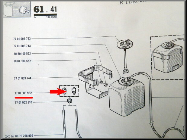 Windscreen washer nozzle R16 L