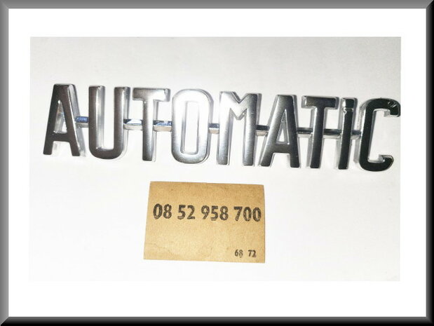 Embleem « AUTOMATIC » R16 TS.