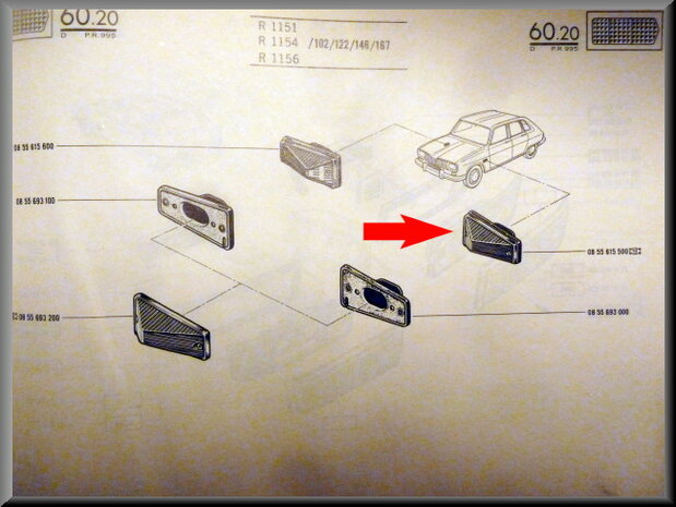 Parkeerlicht unit links