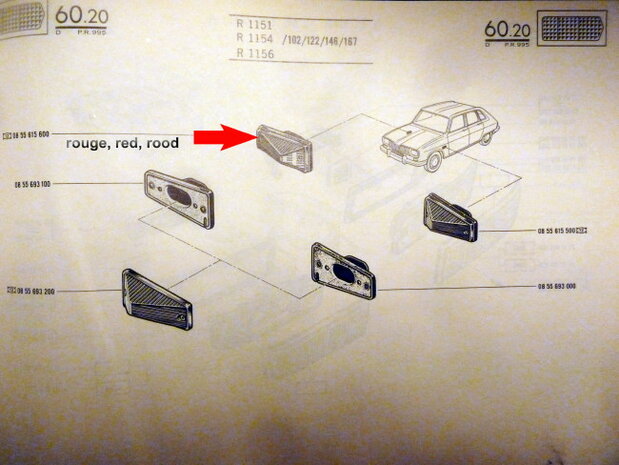 Parkeerlicht unit rechts