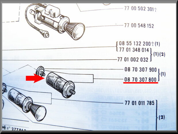 Cigarette lighter R16 TX.