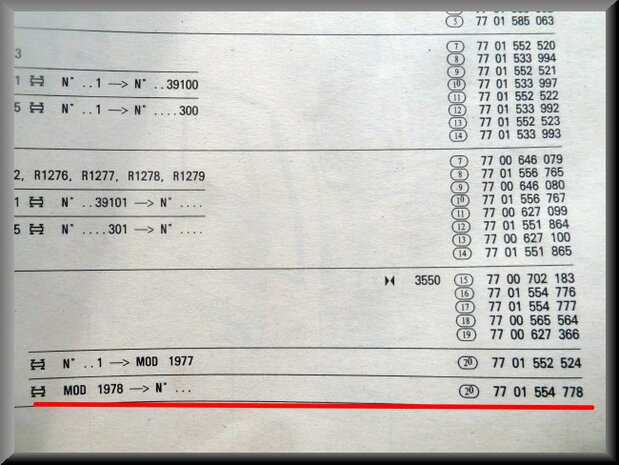 R20-R30 Achterklep (New Old Stock).