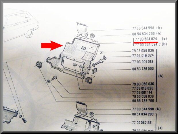 Dashbord frame type 1.