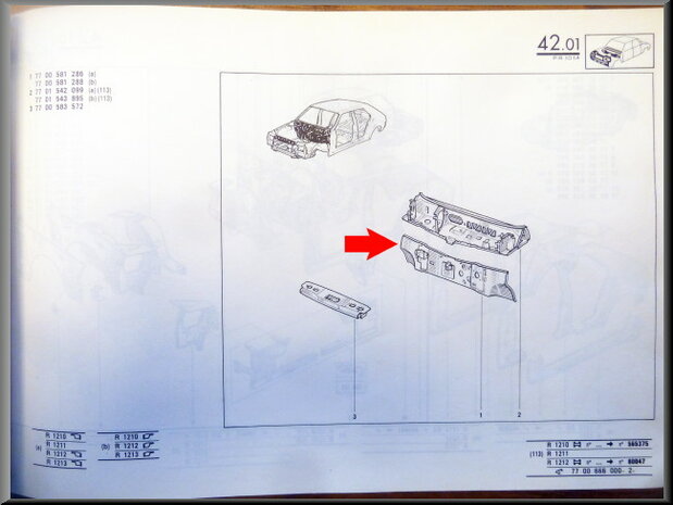 R14 Schutbord (New Old Stock).