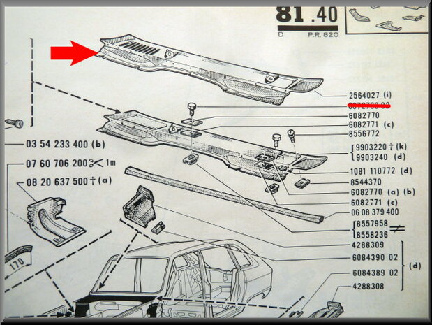 Auvent R16 L.