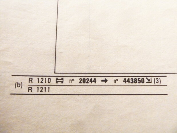 R14 Voorscherm rechts (New Old Stock), tweede type.