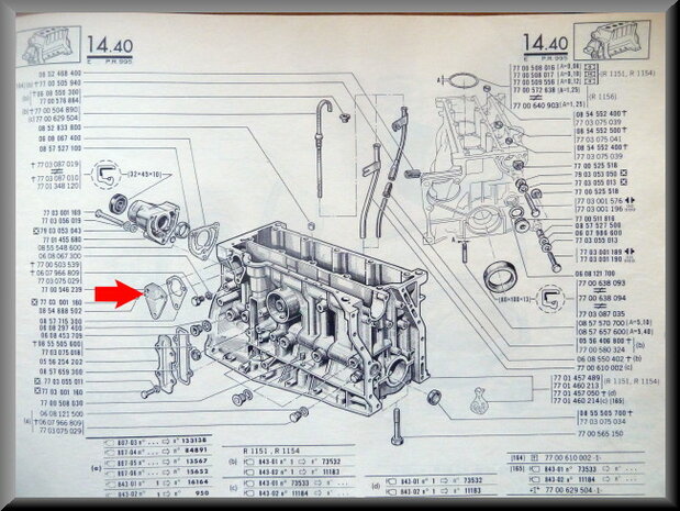 Plaque de recouvrement, trou de montage de pompe à essence.