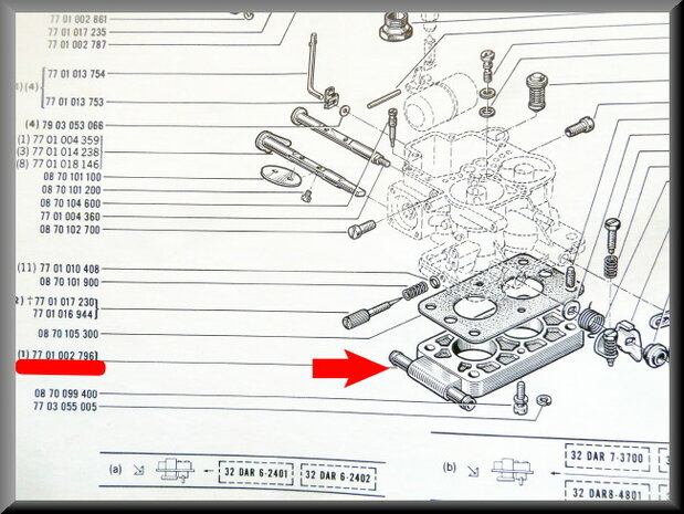 Carburetor pre-heater plate