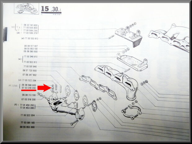 Vacuum hose nipple brake booster R16 TS-TX