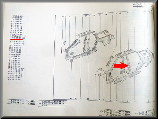 R18 B Stijl links (New Old Stock).