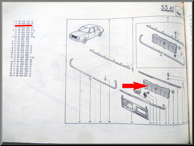 R14 Calandre (New Old Stock).