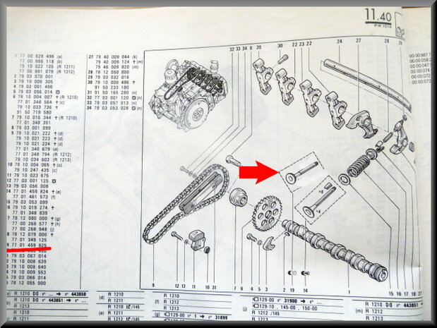 R14 Soupape échappement (New Old Stock).