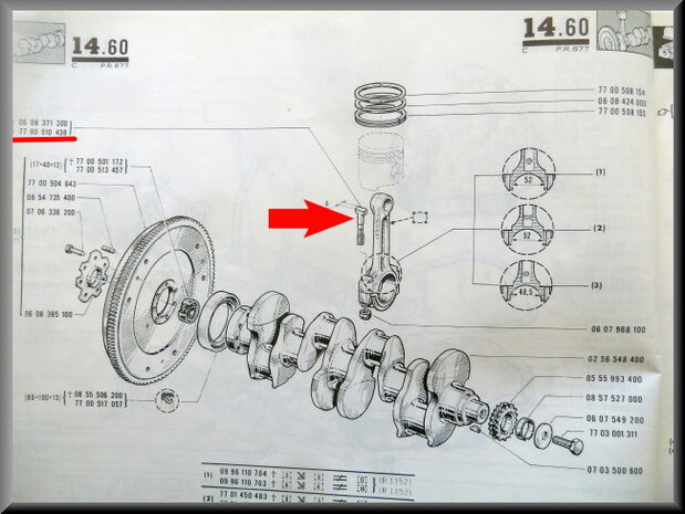 Drijfstanglagerkap bout.