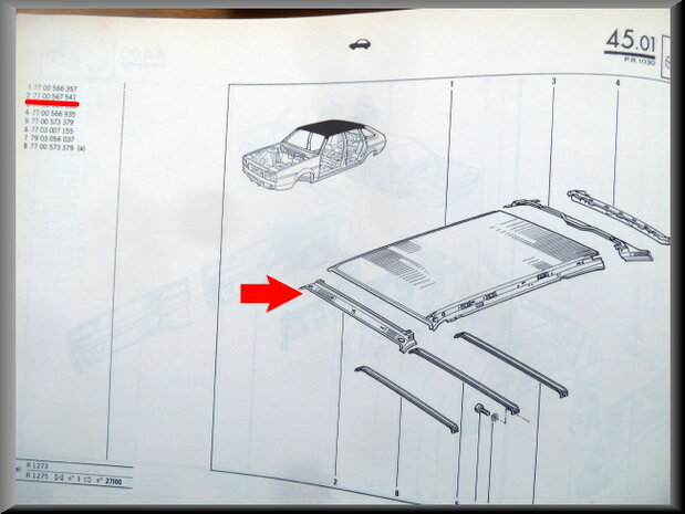 R20-R30 Roof beam (New Old Stock).