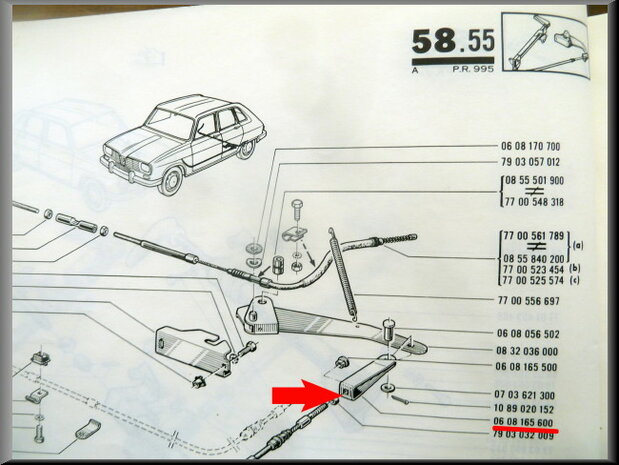 Clevis brake cable/ main cable.