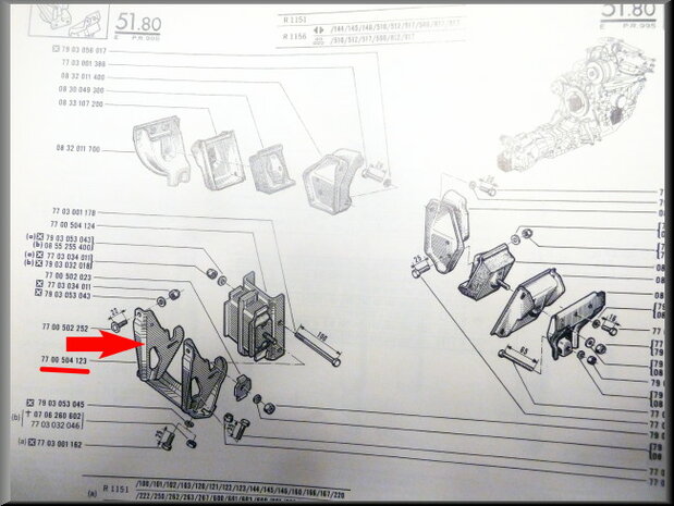 Gearbox bracket (4 gear).