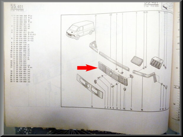 Trafic Grill (New Old Stock).