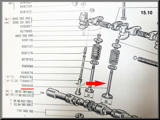 Inlet valve (35mm-102,9mm-8mm).