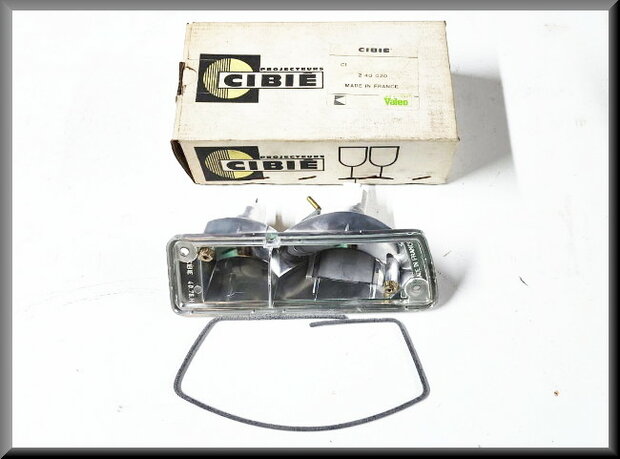 R14 Turn signal unit right Cibie (New Old Stock).