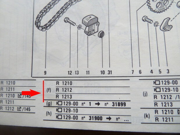 R14 Valve set with collets (New Old Stock).