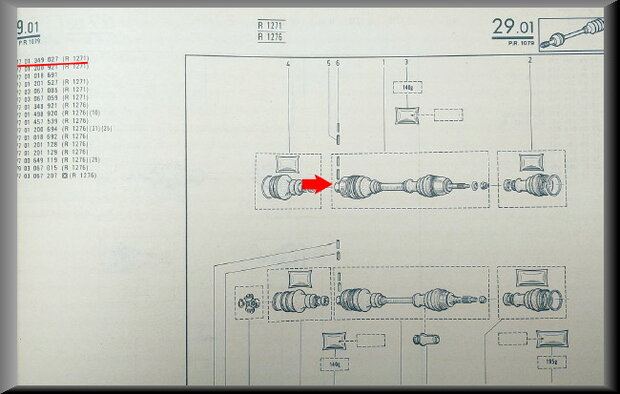 R20 Arbre de transmission (New Old Stock).