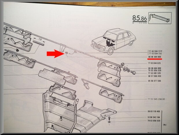 Guide rubber air ventilation.