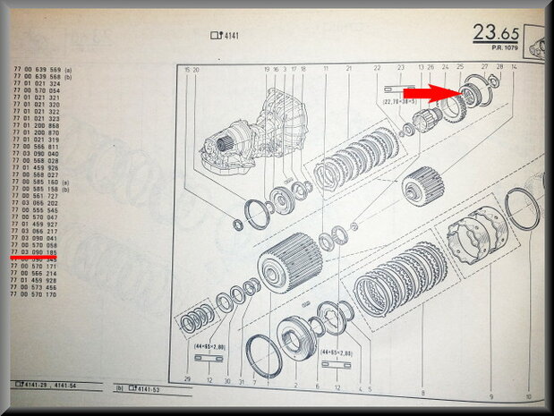 R30 Bearing automatic gearbox (New Old Stock).