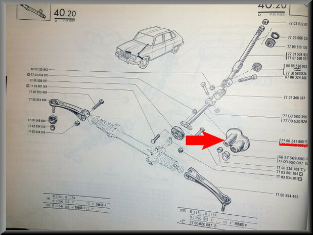 Gear lever rubber.