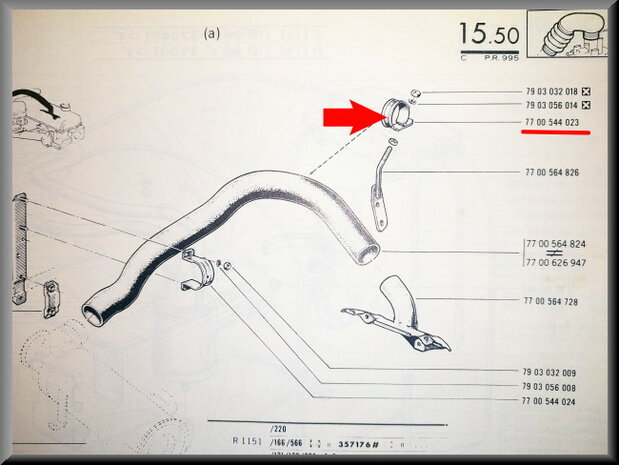 Bracket heating hose (preheating).