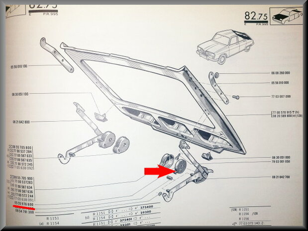 Tailgate hinge spring.