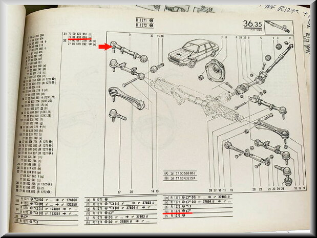 R20-30 Track rod on the right.