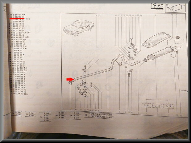 R18-Uitlaatpijp (New Old Stock).