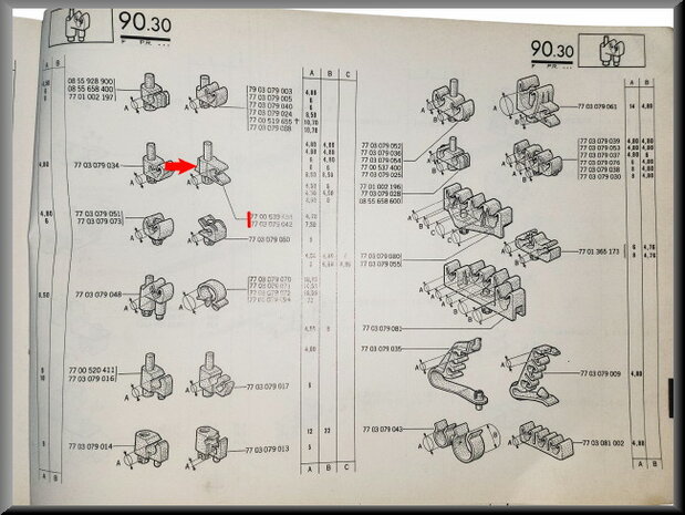 Remleiding klem (1 leiding, 0,5 mm).