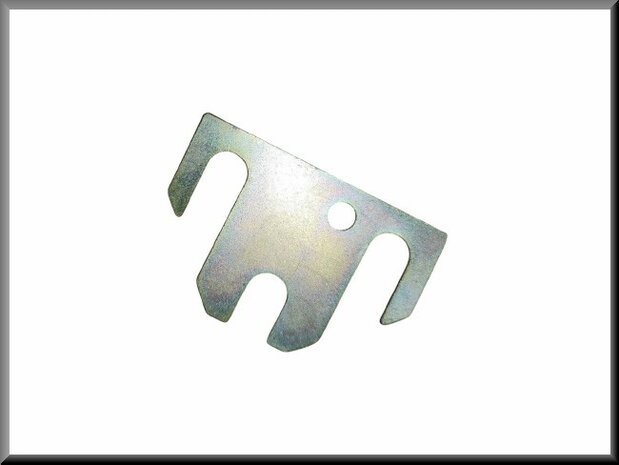 Opvulplaatje slotvanger achter (1 mm).