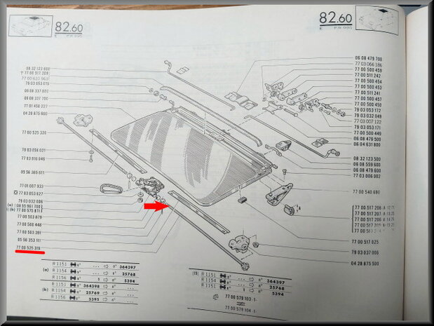 Aandrijfas open dak (gebruikt).