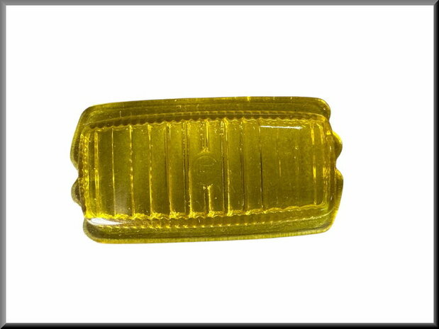 Glas achteruitrijlamp (geel).