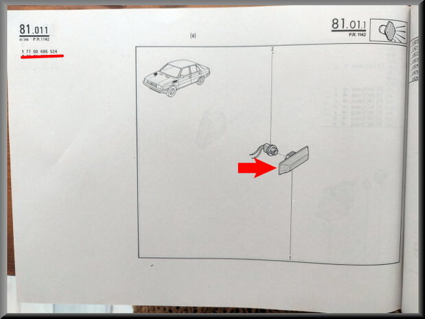 R9-R20-R30: Knipperlicht (New Old Stock).