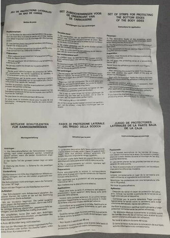 R5: Zijbescherming carrosserie (5 deurs, New Old Stock).