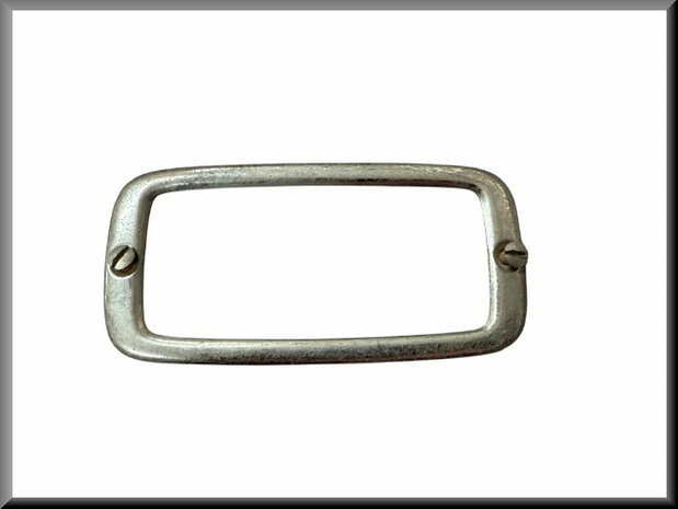 Chroom rand achteruitrijlamp R16 TS 1968-1969 (geel glas, New Old Stock).